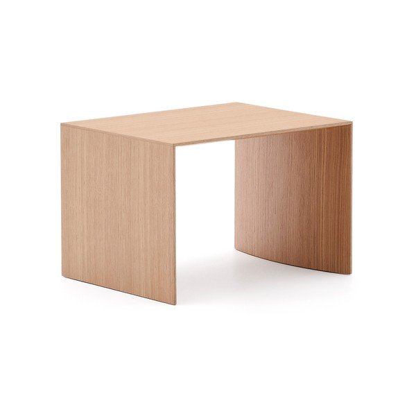 Tárolóasztal tölgyfa dekorral 40x55 cm Litto – Kave Home