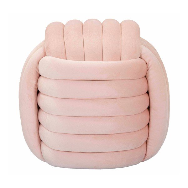 Világos rózsaszín bársony puff Softy – Mauro Ferretti-image-2