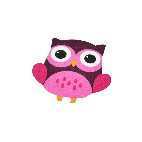 Owl sötét rózsaszín gyerekszőnyeg, 100 x 100 cm - Zala Living