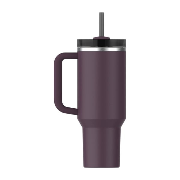 Sötétlila rozsdamentes acél termosz szívószállal 1,18 l Quencher H2.0 FlowState Tumbler Plum – Stanley-image-3