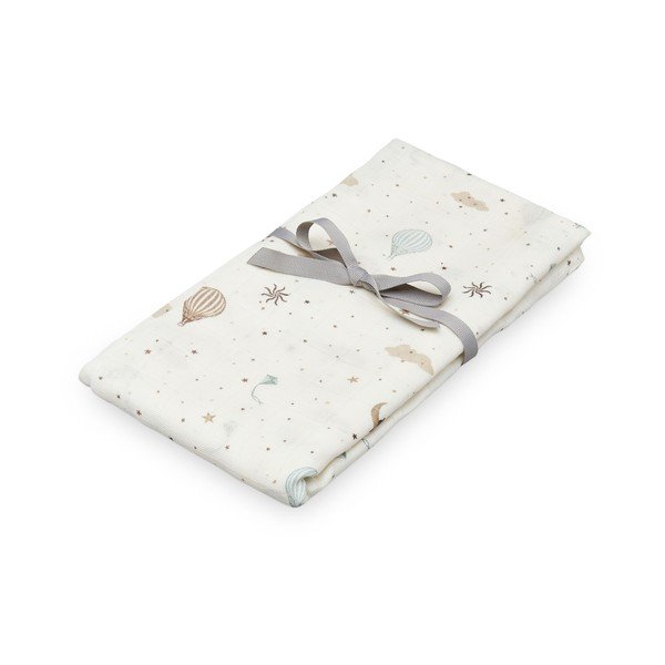 Elefántcsont színű bio pamut pelenka 120x120 cm Dreamland – Cam Cam Copenhagen