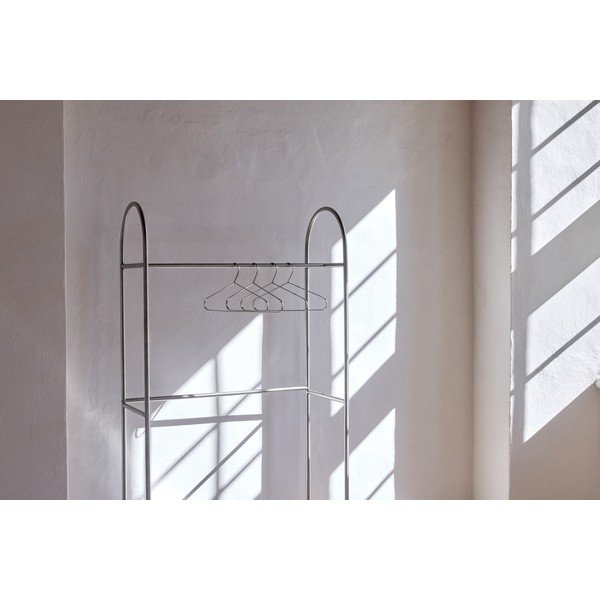 Matt ezüstszínű fém ruhatartó állvány 92x186x39 cm Arch – Mette Ditmer Denmark-image-2