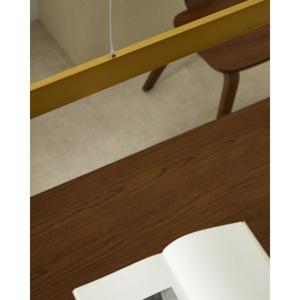 Aranyszínű LED függőlámpa fém búrával Boadella – Kave Home-image-3