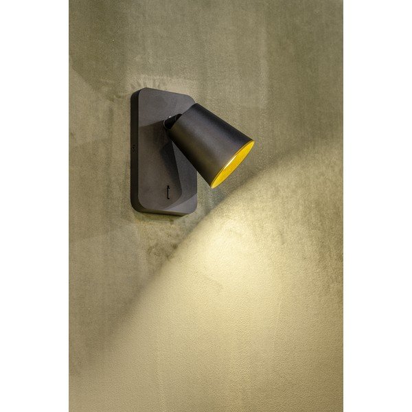 Fekete fali lámpa ø 8 cm Elli – GTV-image-1