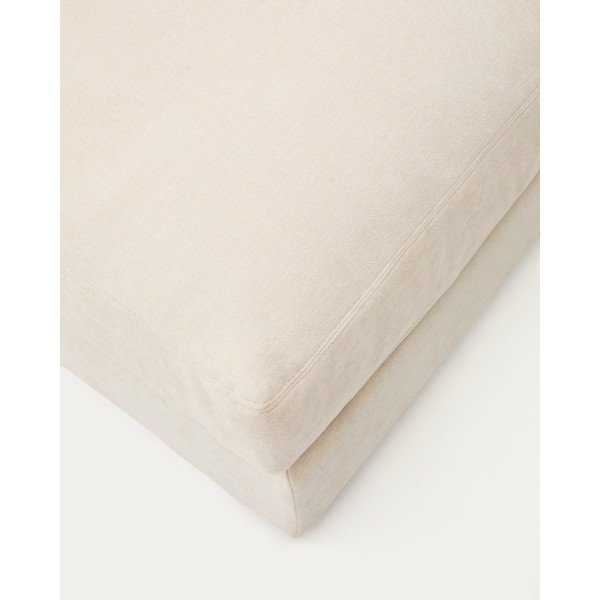 Bézs zsenília lábtartó Alea – Kave Home-image-4