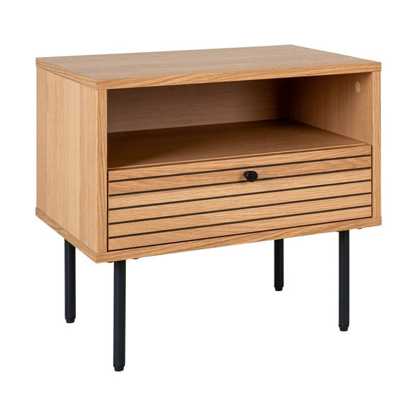 Tárolóasztal tölgyfa dekoros asztallappal 40x50 cm Kyoto – House Nordic-image-4