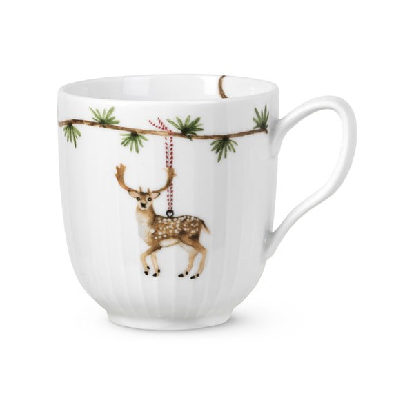 Fehér karácsonyi porcelán bögre, 330 ml - Kähler Design