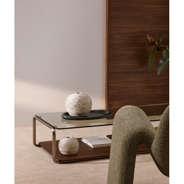 Krémszínű kerámia kézzel készített váza (magasság 21 cm) Evania – Kave Home-image-1