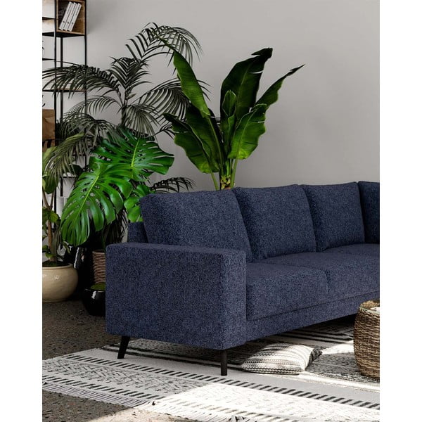 Sötétkék sarokkanapé (variálható) Fynn – Ghado-image-4