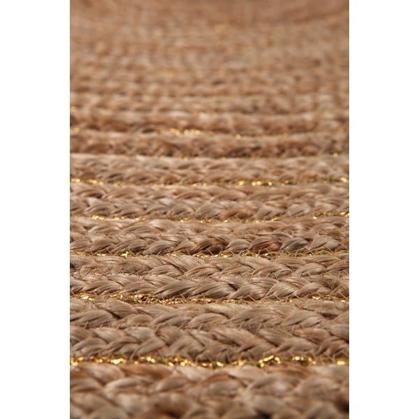 Abha barna kézzel készített szőnyeg, ø 140 cm - Nattiot-image-3