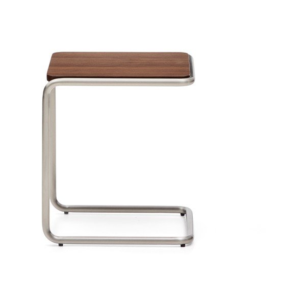 Tárolóasztal diófa dekorral 42x42 cm Tarsel – Kave Home-image-2