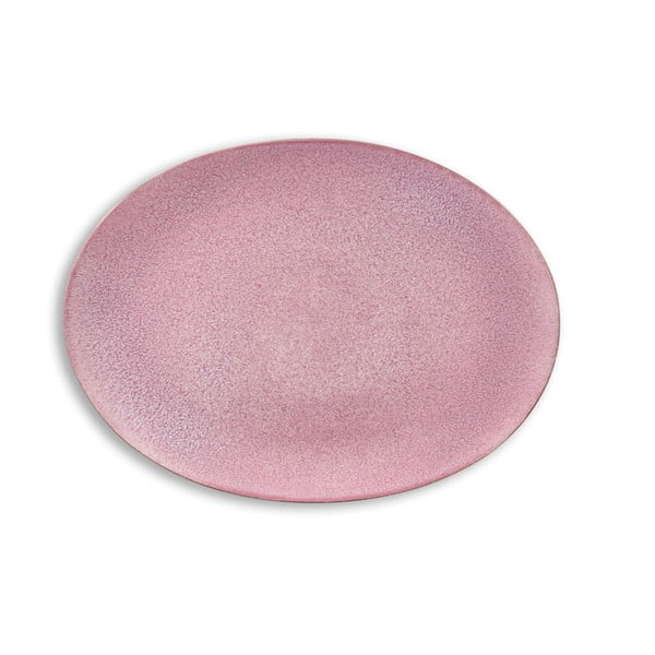 Mensa rózsaszín agyagkerámia szervírozó tányér - Bitz