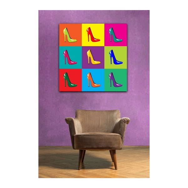 Pop Art Heels fali kép, 50 x 50 cm
