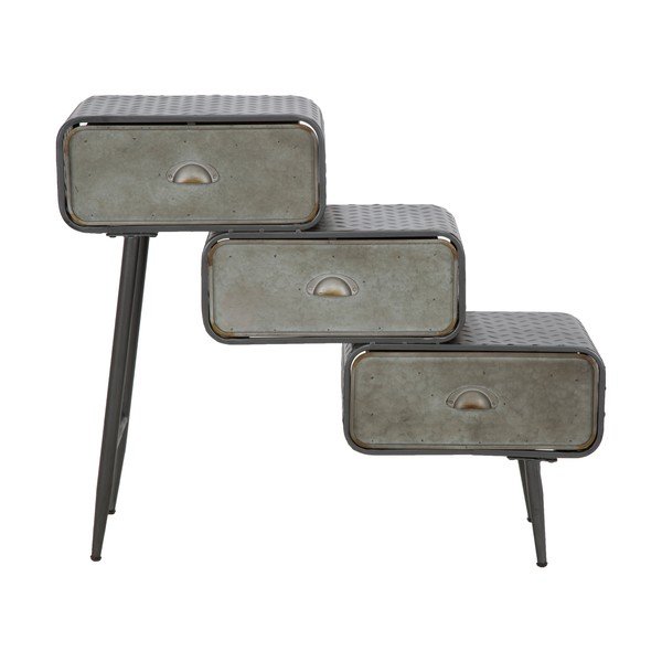 Iron School kisméretű szekrény, 3 fiókkal - Mauro Ferretti-image-2