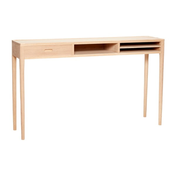 Oak Console Table konzolasztal fiókkal - Hübsch