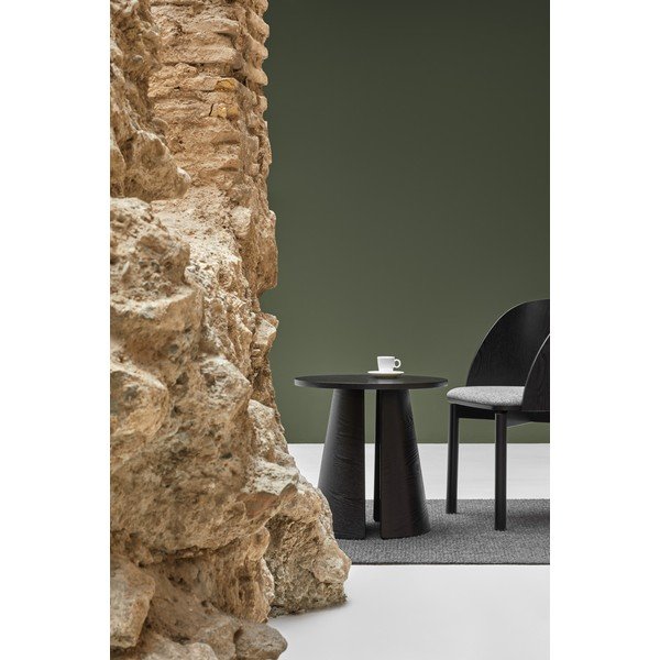 Cep fekete tárolóasztal, ø 50 cm - Teulat-image-1