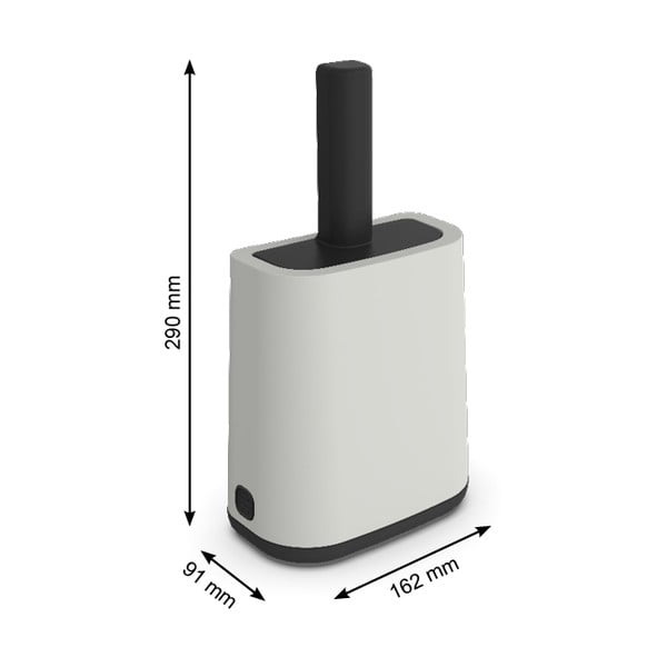 Lapát tartóval 9x16 cm Biala - Rotho-image-3