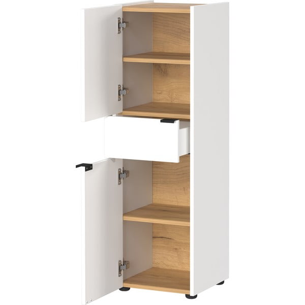 Fehér magas fürdőszoba szekrény 34x111 cm Forano – Germania-image-1