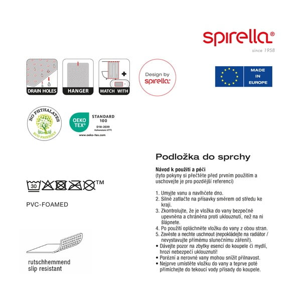 Csúszásgátló alátét zuhanyfülkébe 55x55 cm Bang – Spirella-image-2