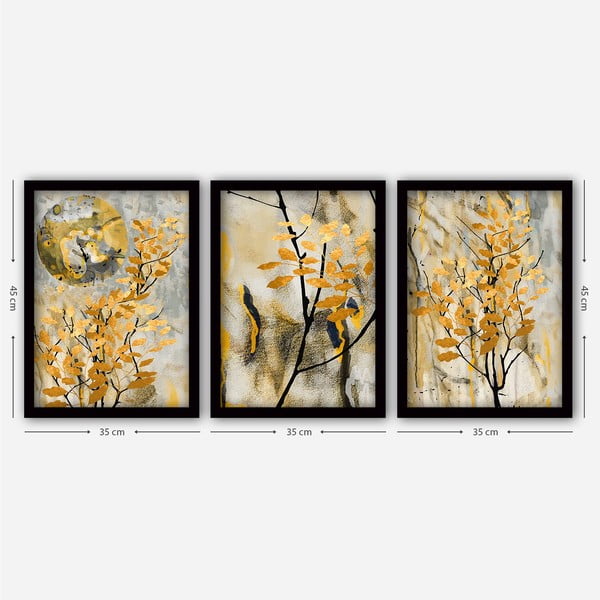 Kép szett 3 db-os 35x45 cm – Wallity-image-1