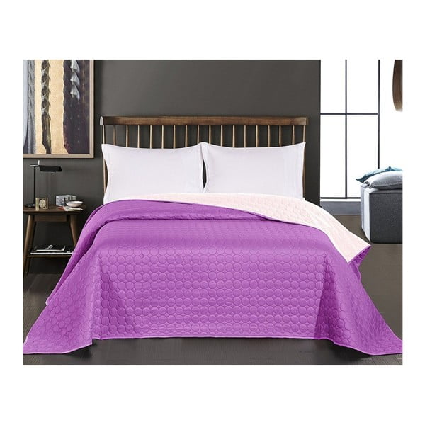 Salice Purple lila kétoldalas mikroszálas ágytakaró, 260 x 280 cm - DecoKing