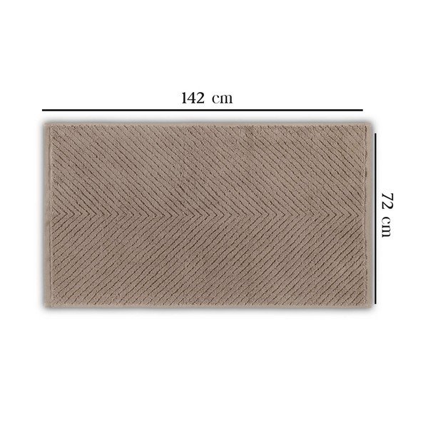 Barna pamut fürdőlepedő 142x76 cm Chevron - Foutastic-image-1