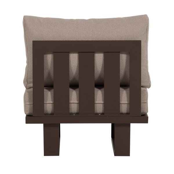 Barna fém-párnázott kerti fotel Bear – WOOOD-image-4