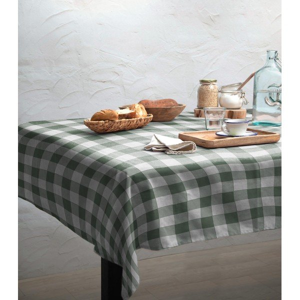Lino Green Vichy asztalterítő, 140 x 200 cm - Really Nice Things-image-1