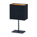 Fekete asztali lámpa textil búrával (magasság 30 cm) Kate – Fischer & Honsel