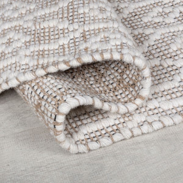 Világosszürke kézi szövésű gyapjú szőnyeg 80x150 cm Dream – Flair Rugs-image-2