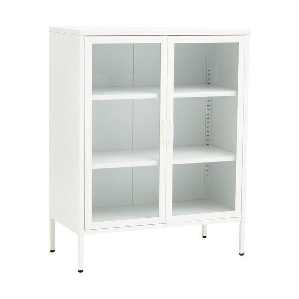 Fehér acél tálalószekrény 80x102x40 cm Acier – Premier Housewares