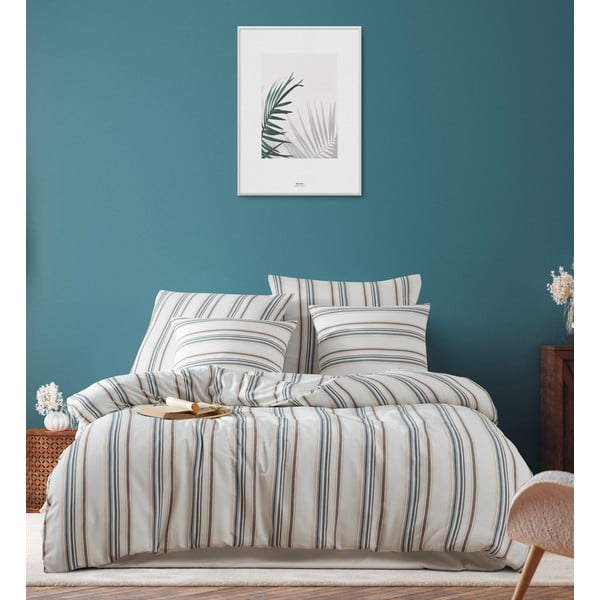 Krémszínű kétszemélyes ágyneműhuzat 200x200 cm Nairobi – Mijolnir