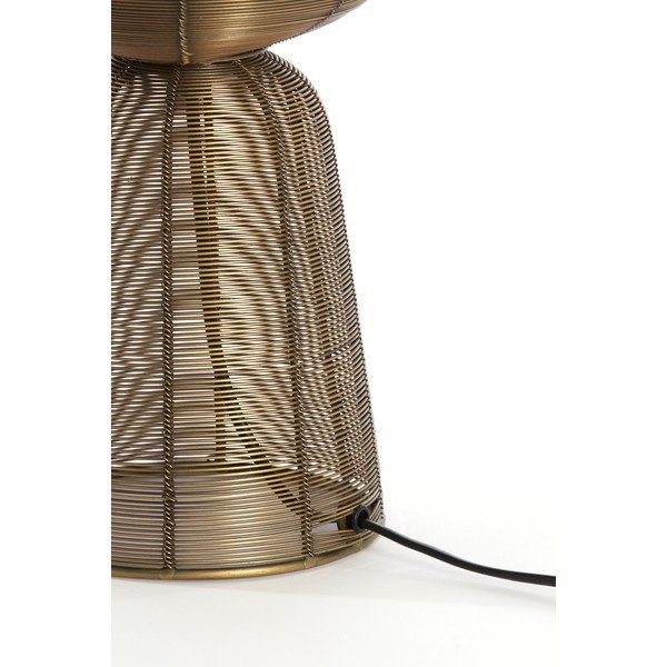 Bronzszínű fém asztali lámpa (magasság 42 cm) Aboso – Light & Living-image-3