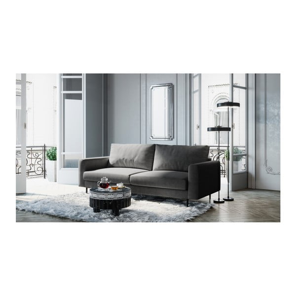 Levie Glam sötétszürke kanapé, 222 cm - devichy-image-3