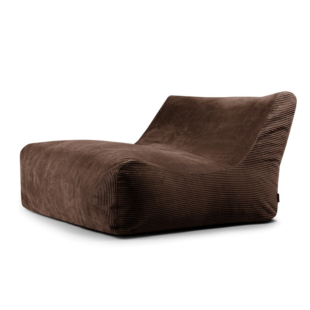 Sötétbarna kordbársony babzsákfotel Sofa Lounge  SLOWDOWN