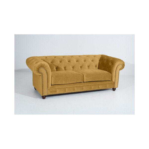 Orleans Velvet sárga kanapé, 216 cm - Max Winzer-image-2
