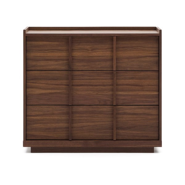 Barna komód diófa dekorral 100x78x50 cm Onix – Kave Home