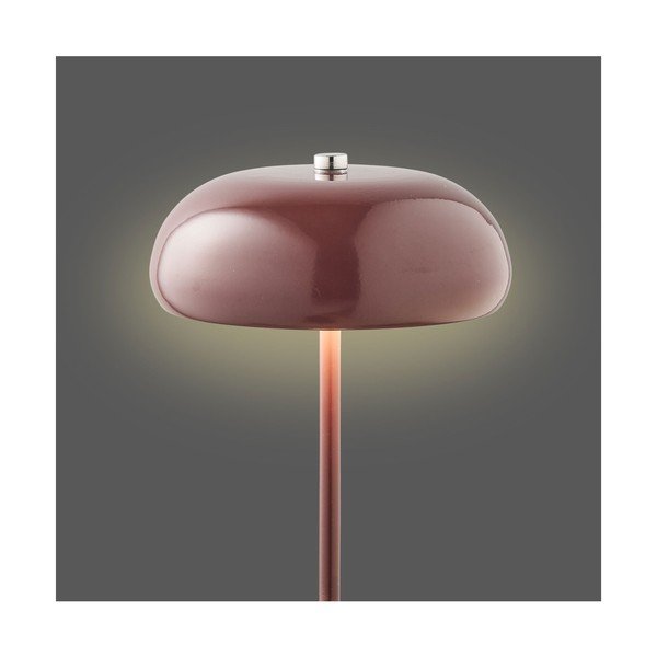 Borvörös fém asztali lámpa (magasság 23 cm) Margate – House Nordic-image-4