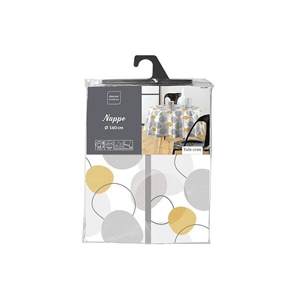 Lemosható asztalterítő ø 160 cm Disco – douceur d'intérieur-image-1