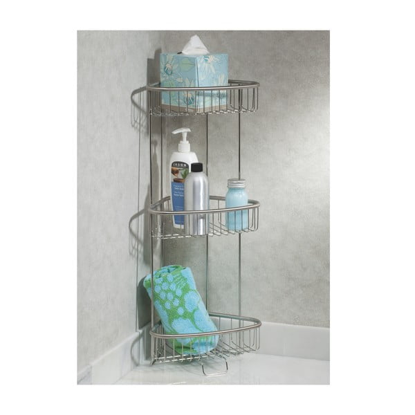 Forma sarokállvány rozsdamentes acélból 3 polccal - iDesign-image-1