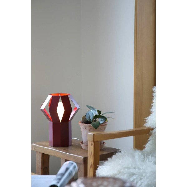 Piros fém asztali lámpa fém búrával (magasság 27 cm) Octa – Markslöjd-image-1