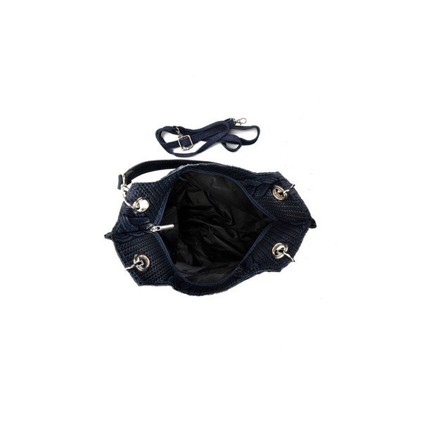 Elsa kék bőr kézitáska - Mangotti-image-3