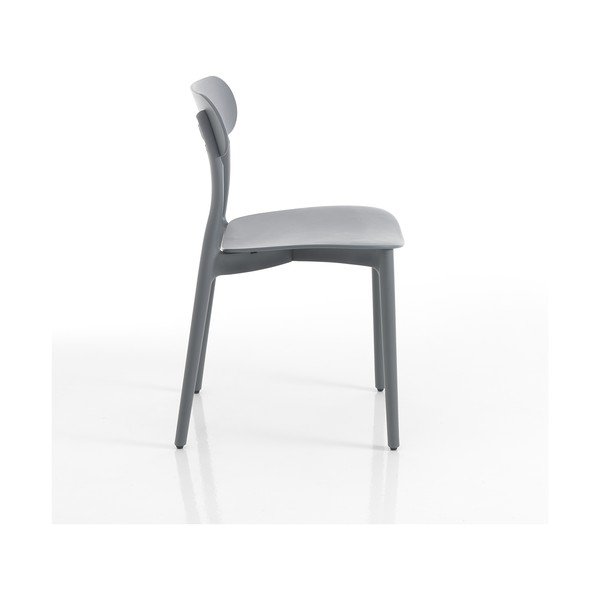 Szürke műanyag kerti szék Stoccolma - Tomasucci-image-1