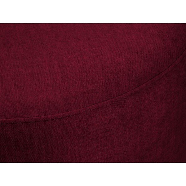 Debbie bordó bársony puff, ø 68 cm - Mazzini Sofas-image-1