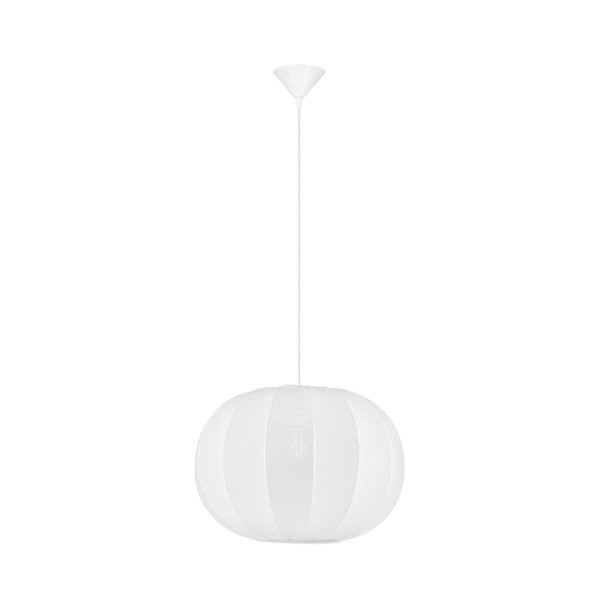 Matt fehér textil függőlámpa ø 50 cm Delina – Nova Luce