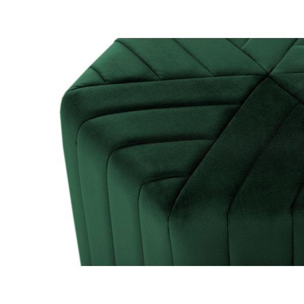 Alice üvegzöld puff, ⌀ 60 cm - Milo Casa-image-3