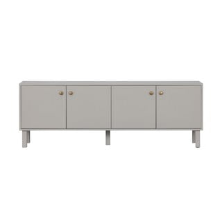 Világosszürke borovi fenyő TV-állvány 160x56 cm Madu – WOOOD