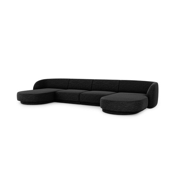 Antracitszürke sarokkanapé Miley – Micadoni Home-image-3