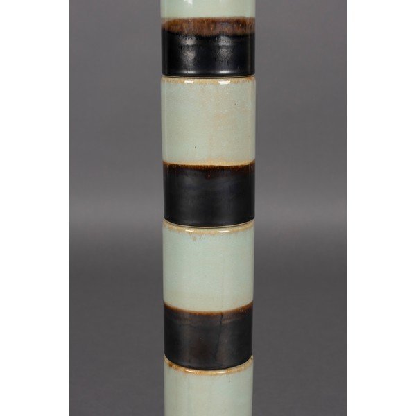 Sötétbarna-zsályaszínű állólámpa textil búrával (magasság 143 cm) Vertigo – Dutchbone-image-3