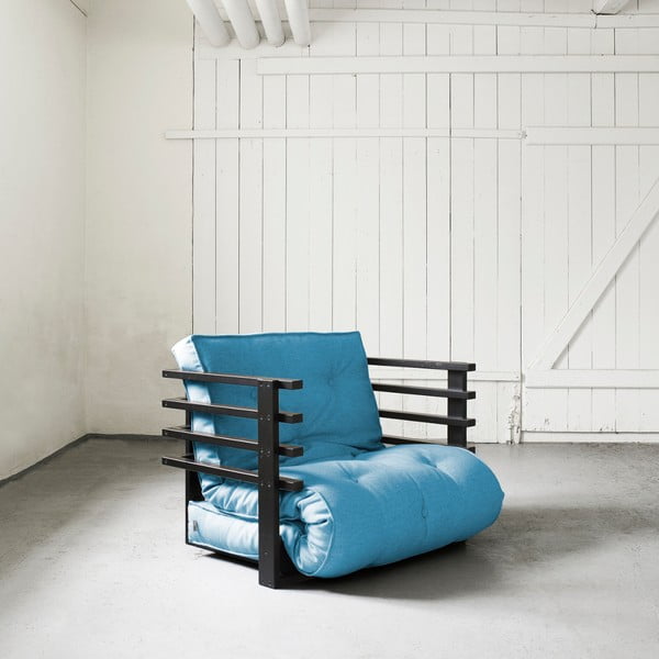 Funk Black/Horizon Blue széthúzható fotel - Karup